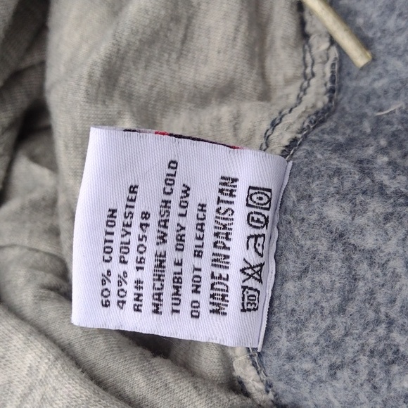 Crazy Apparel Navy & Gray Crabby Dick's Delaware Hoodie Size Small - Picture 5 of 9